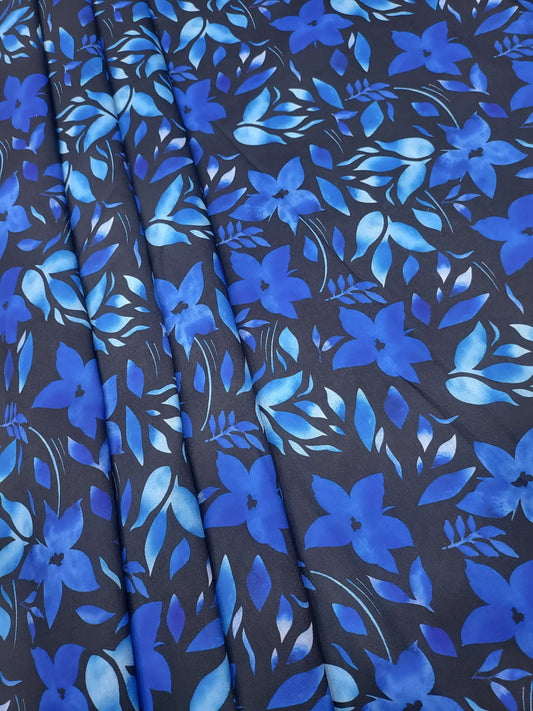 Floral Digital Print Muslin Fabric