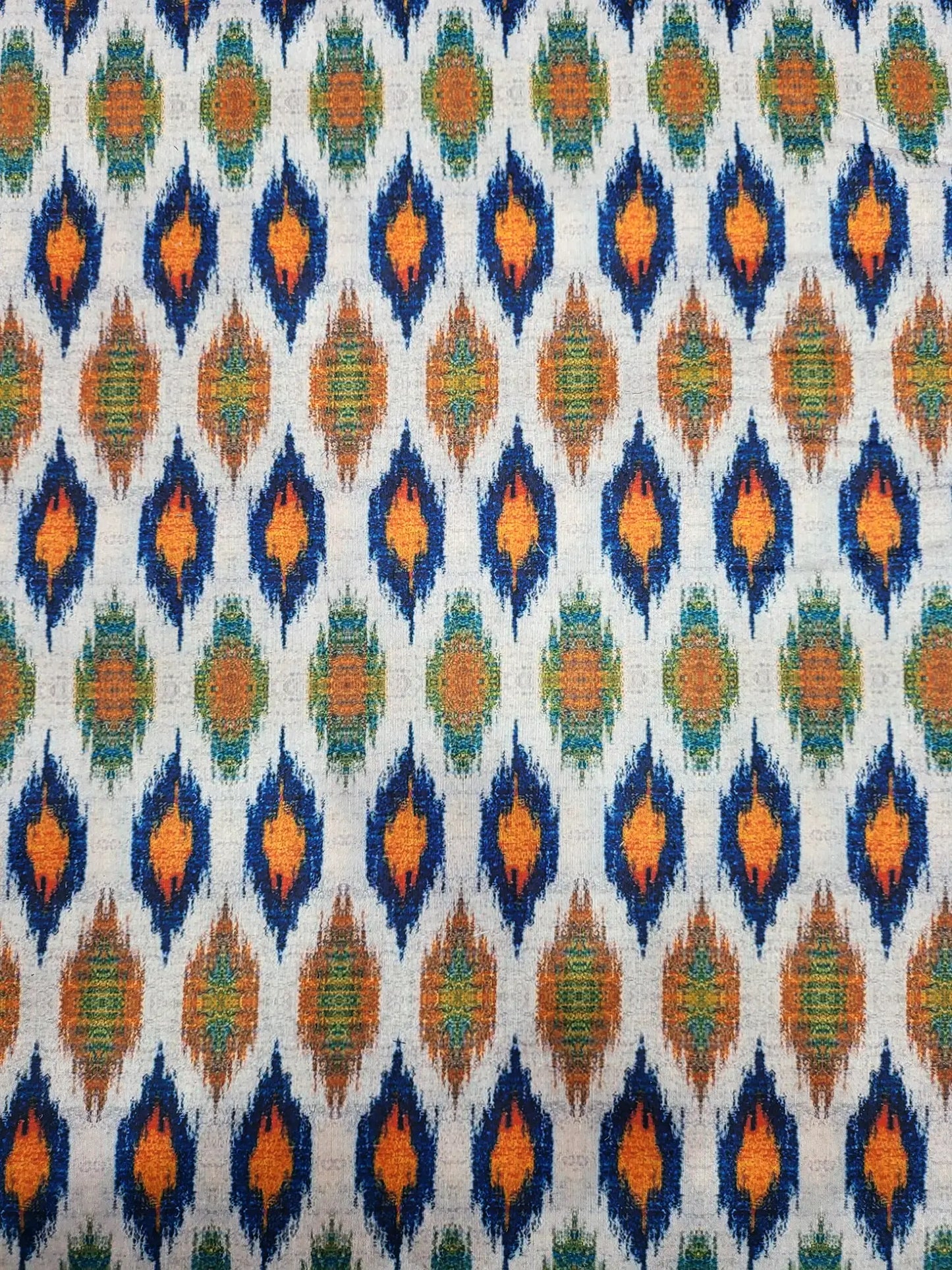 Beautiful Ikkat Digital Print Muslin Fabric
